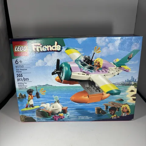 LEGO FRIENDS 41752 SEA RESCUE PLANE 203PC BUILDING TOY New Sealed
