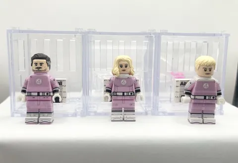 LEGO Marvel Abnormal Custom Fantastic Four First Step Johnny Sue Reed Minifigure