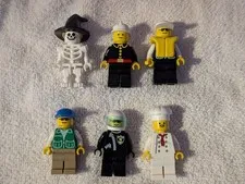 Lego Minifigure Classic Town Lot Of Six - Police, Fireman 