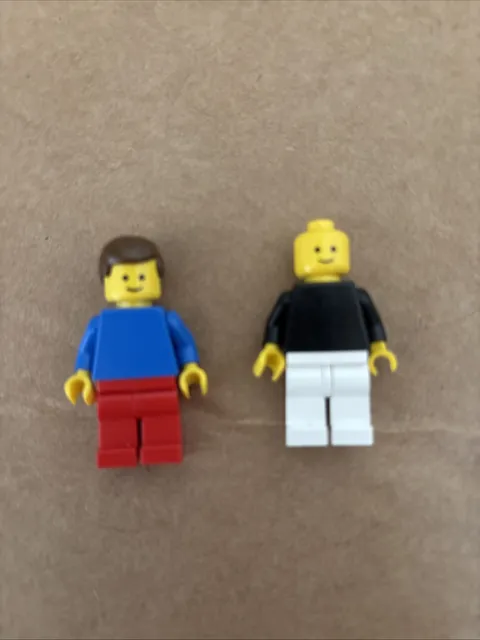 Lego Plain Minifigures Vintage Lot of 2 1987 From Basic 547 Classic Town