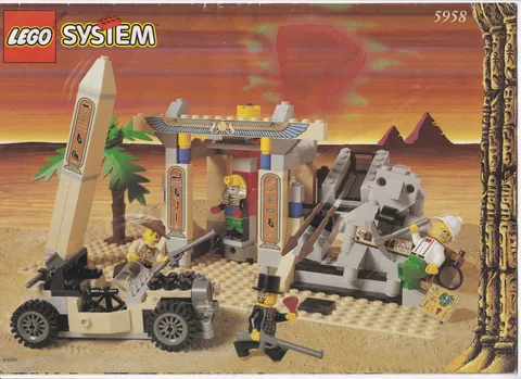 Vintage Lego Adventurers Mummy's Tomb 5958 Egypt Instruction Manual Booklet 1998