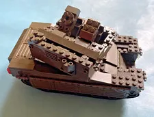 Lego WW2 Tank Olive Green Parts