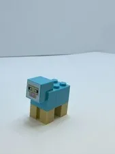 Lego Minecraft Minecraft Sheep Dark Turquoise Brick Built Minifigure minesheep13
