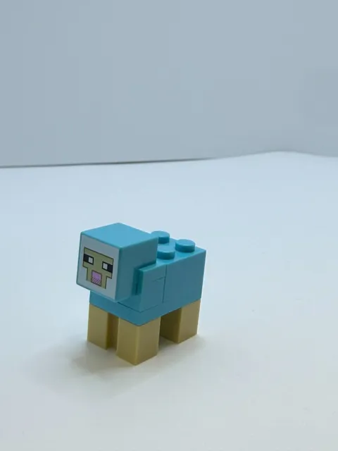 Lego Minecraft Minecraft Sheep Dark Turquoise Brick Built Minifigure minesheep13