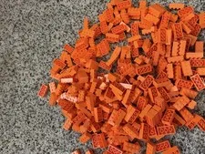 315 pc Lot of LEGO part 3001 Orange 4x2x2 bricks 315 pieces NEVER USED