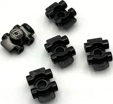 Lego 5 New Black Minifigure Footgear Roller Skates Parts