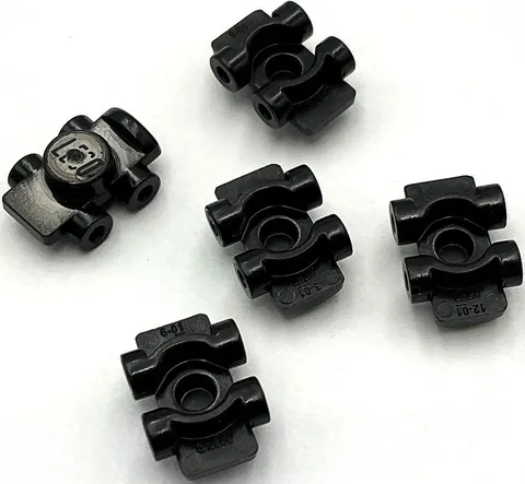 Lego 5 New Black Minifigure Footgear Roller Skates Parts
