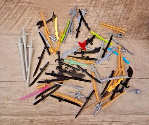 LEGO LOT Sword Weapon Accessories Lot for Minifigures