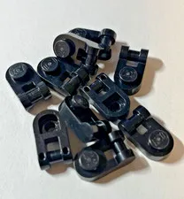 LEGO 10x Plate, Round 1x1 with Bar Handle Black Black 26047 6157554