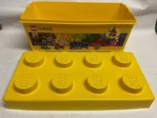 LEGO Storage Brick Block Storage Container 8 Stud Plastic Bin Box Empty Set of 3