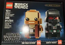 LEGO 40547 Obi‑Wan & Darth Vader BrickHeadz Set – 260pcs – NEW Sealed