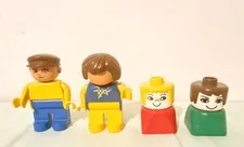 DUPLO LEGO INTERLEGO VINTAGE PEOPLE FIGURES & 4555 FIGURES