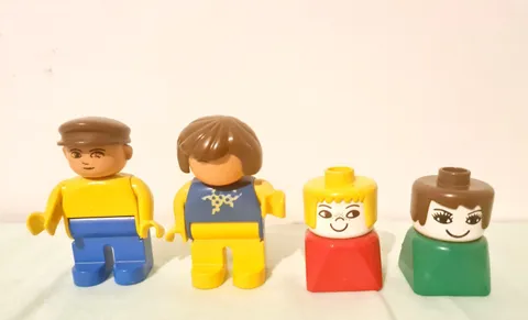 DUPLO LEGO INTERLEGO VINTAGE PEOPLE FIGURES & 4555 FIGURES