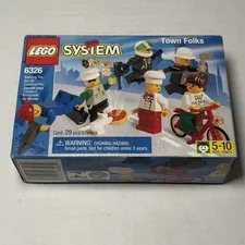 LEGO 6326 Town Folks NEW Police Fire Construction Banker People Minifigures City