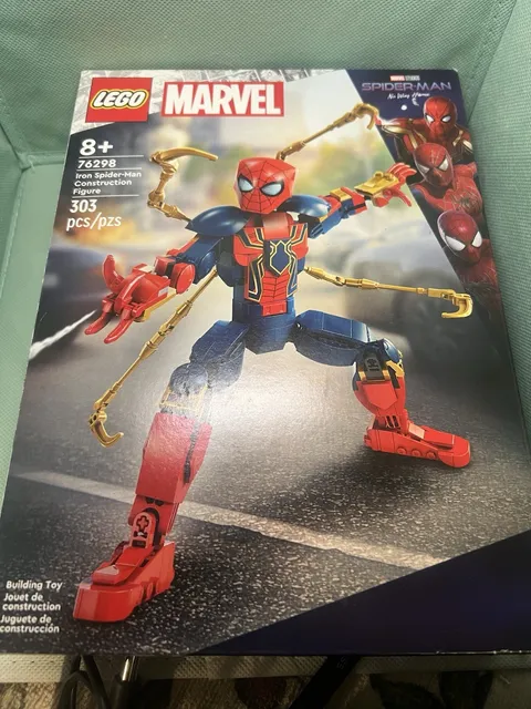 LEGO Marvel Iron Spider-Man Construc Figure 76298 Open Box Complete Sealed Bags