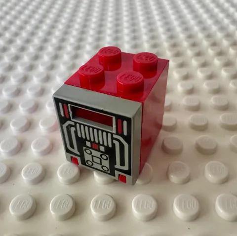 LEGO Container, Box 2 x 2 x 2 Door with Slot with M:Tron Pattern 4346p68