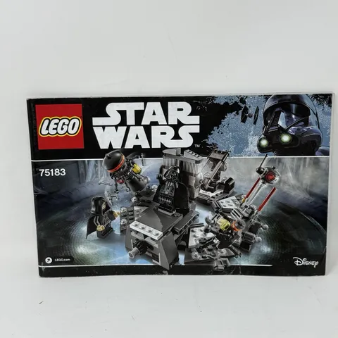 LEGO 75183 Star Wars Darth Vader Transformation Instruction Manual ONLY