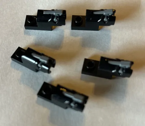 Lego 15403 Black Replacement Shooter Launcher Parts Pieces Lot of 5