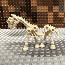 LEGO White Skeleton Horse Animal Figure, Poseable Plastic - 1pc 4+