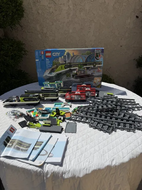 *incomplete W/Extra Trains PiecesLEGO City 60337 Express Passenger Train Set Lot