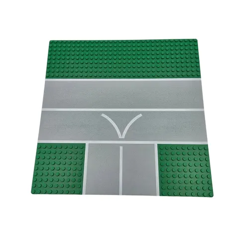 Lego® Street Base Plate GREEN Taxiway Runway 9 STUD NARROW T CROSSING