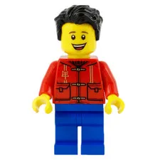 LEGO Holiday Minifigure Father hol225 Red Tang Jacket Christmas New