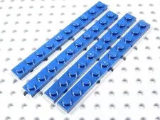 LEGO Lot of 4 Dark Blue 1x10 Plates BR