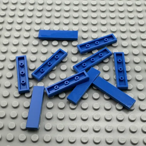 LEGO Tile - Blue - 1 x 4 - QTY x10