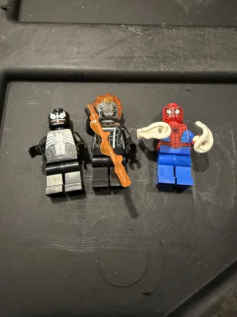 LEGO Marvel Spider-Man, Venom, Ghost Rider MiniFigure (Lot Of 3)