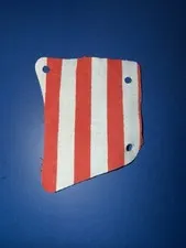 LEGO 6277 - Cloth Sail 9 x 11, 3 Holes - White with Red Stripes Pirate