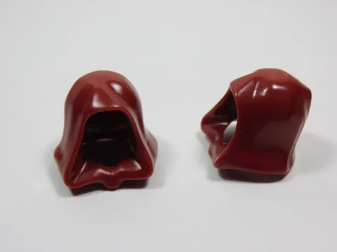 LEGO Lot of 2 Dark Red Cowl Hood Headgear Minifig Q7