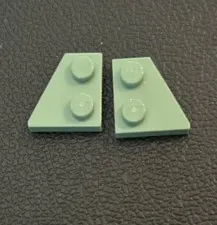 LEGO Parts 24299 24307 Pair Wedge Plate 2x2 Left Right Sand Green 2 Pieces