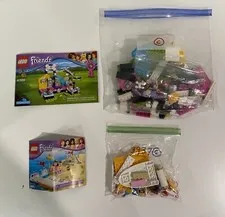 2 Lego Friends Sets 41300 Puppy Championship 3937 Olivia's Speedboat Complete
