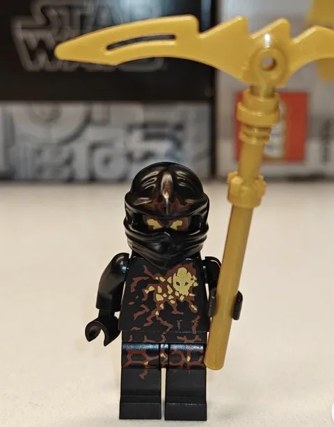 NEW Ninjago NRG Cole w Golden Scythe Custom Lego Minifigure Rise of the Snakes