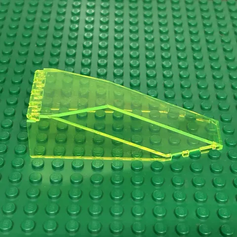 Genuine LEGO 1990s Trans Neon Green Windscreen 10 x 4 x 2 1/3 Canopy 2507