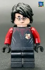 LEGO Harry Potter Minifigure Black and Dark Red Uniform Medium Legs hp176 75946
