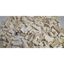 LEGO White Bricks Lot Minifigure Parts Wings Specialty Pieces Bulk 1.6 lb