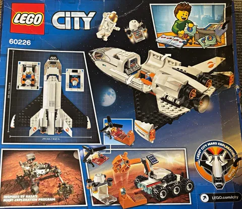 LEGO City 60226 Mars Research Shuttle Mars Exploration 273 pcs New Unopened.
