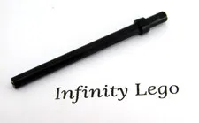 10 LEGO Black 6L Bar Thick Stop Rod Pole Stick (28921 63965)  10 Pieces