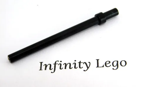 10 LEGO Black 6L Bar Thick Stop Rod Pole Stick (28921 63965)  10 Pieces