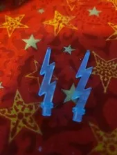 Lego Lot Of 2  Trans Blue  Lightning Bolts  #11198 Electra Vehicle