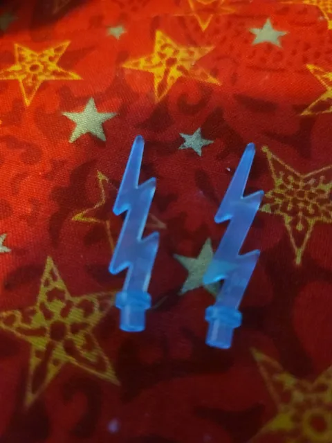 Lego Lot Of 2  Trans Blue  Lightning Bolts  #11198 Electra Vehicle