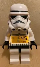 2016/👀VIDEO/WORKS GREAT/Lego Star Wars MINIFIGURE STORM TROOPER LED Alarm Clock