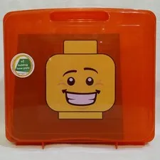 2013 LEGO Red Project Case 2856206 With LIGHT Green Baseplate 32x32 Stud (10")