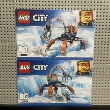 Lego City 60192 Arctic Ice Crawler Instruction Booklets Manuals 1-2 ONLY No Pcs