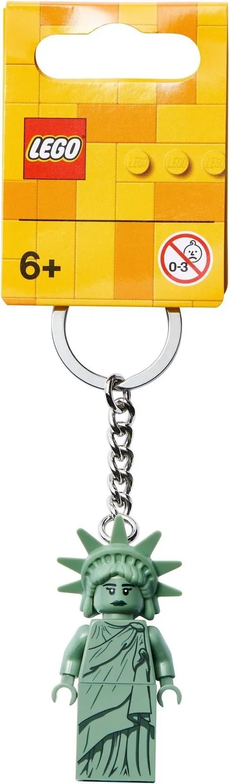 LEGO Classic Lady Liberty Minifigure Keyring 854082