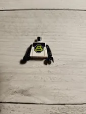 Lego Minifigure Torso Space Large Black Octagon with Lime Letter 'B' L01
