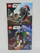 Lego Star Wars Boba Fett Mech & Starship Microfighter 75369 75344 New Sealed 