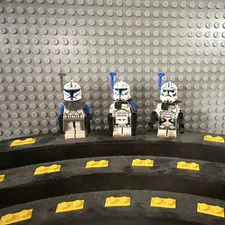 LEGO Star Wars Phase I+II Captain Rex & Fives Clone Trooper Lot Authentic