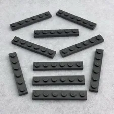 LEGO 3666 Dark Bluish Gray Plate 1 x 6 (x10)